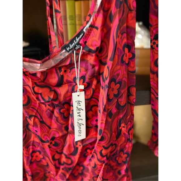 NWT For Love & Lemons Davina High Low Maxi Dress Size Small $250 MSRP - Picture 10 of 14